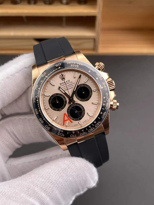 Rose Gold Rubber (Rose Dial) - Luxury Watch