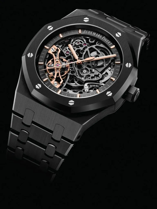 R-OAK Ceramic 41mm (Black Skeleton Dial) - Luxury Watch