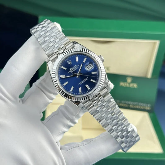 D-Just 36mm Stainless Steel Blue - Luxury Watch