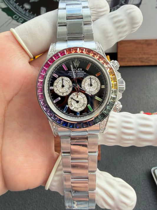 Cosmograph Stainless Steel (Rainbow) - Luxury Watch