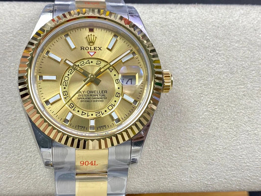 Stainless Steel & Yellow Gold Oyster(Champagne Dial) - Luxury Watch
