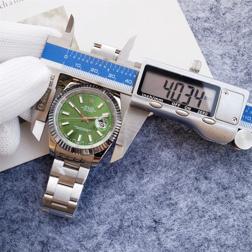 41mm Stainless Steel Green Dial Oyster - Luxury Watch