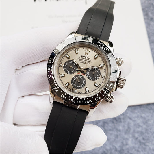 Silver rubber (silver Dial) - Luxury Watch