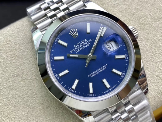 36mm Stainless Steel Jubilee Steel Blue Dial- Luxury Watch