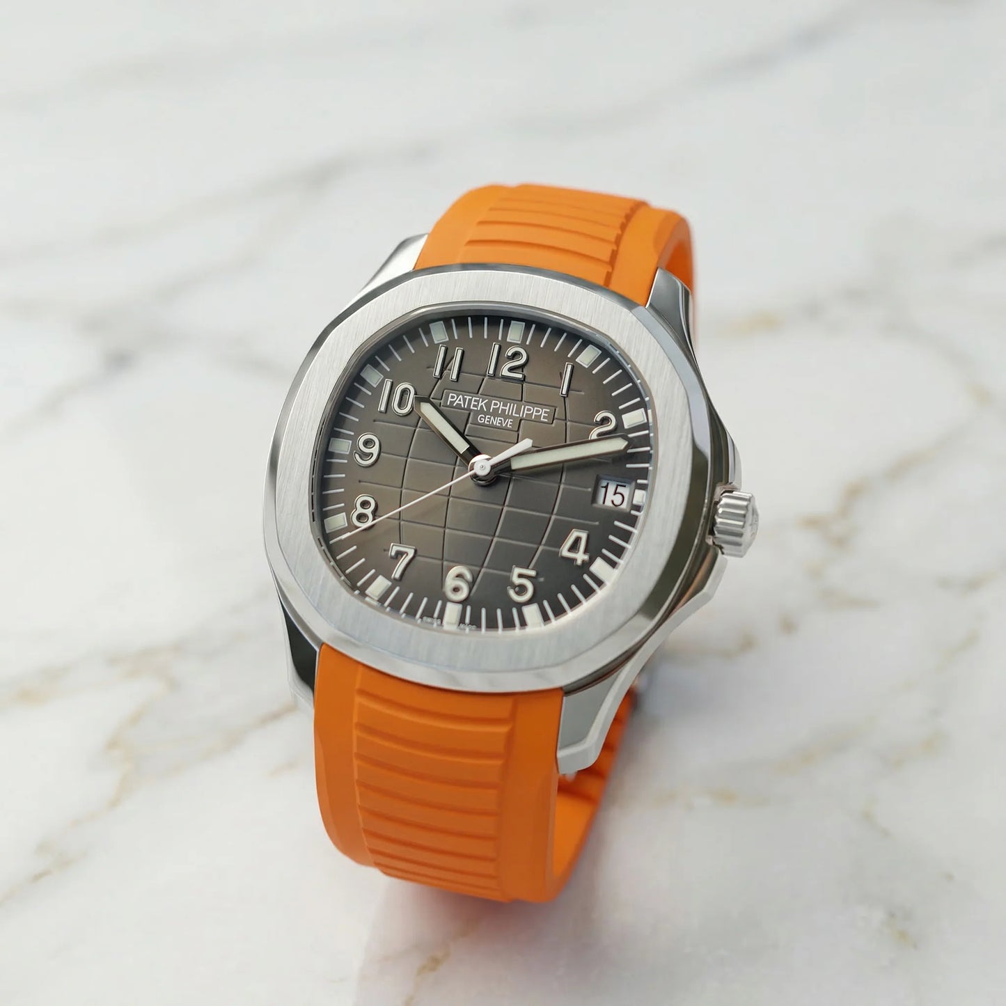 Stainless Steel 41mm Orange Rubber (black Dial) - Luxury Watch