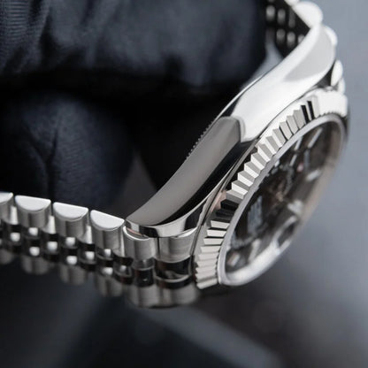 Skyscraper Stainless Steel Jubilee (Black Dial) - Luxury Watch