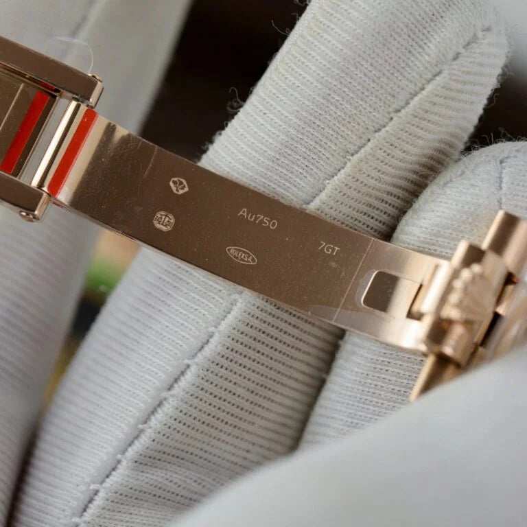 Everose Gold President D-Date 40 Slate Ombre - Luxury Watch