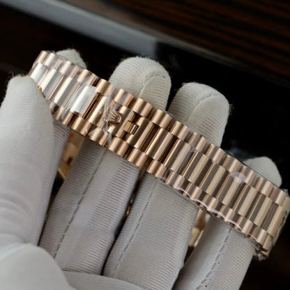Everose Gold President D-Date 40 Slate Ombre - Luxury Watch