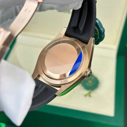 skyscraper Rose Gold Oysterflex (Chocolate Dial) - Luxury Watch
