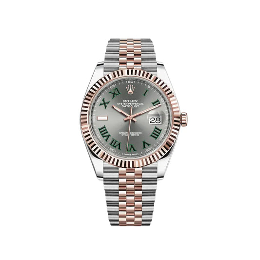 D-just 41mm Everose Gold and Steel (Wimbledon) - Luxury Watch