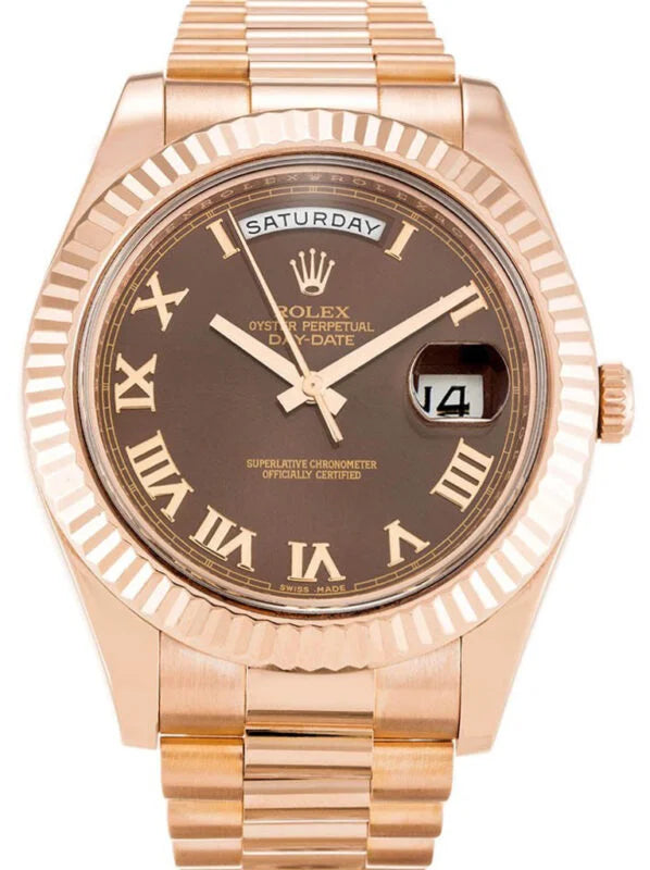D-Date Everose Gold Chocolate Roman Numerals Dial - Luxury Watch