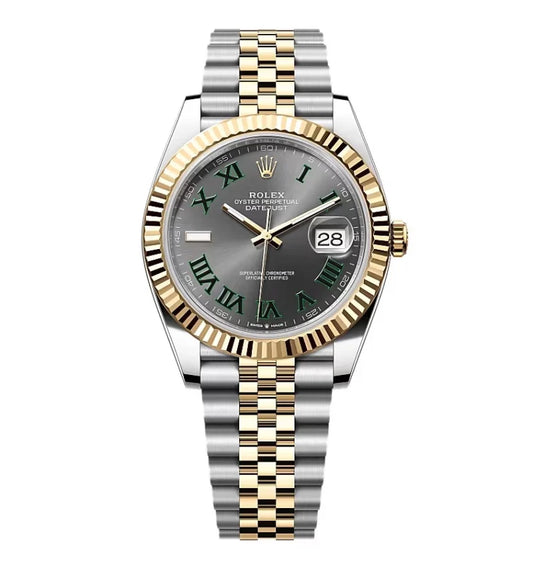 D-Just 41mm Yellow Gold and Steel (Wimbledon) - Luxury Watch
