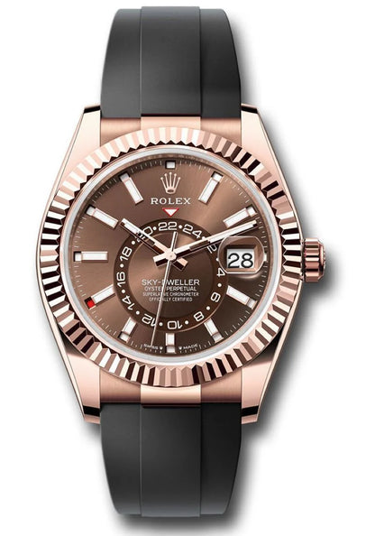 skyscraper Rose Gold Oysterflex (Chocolate Dial) - Luxury Watch