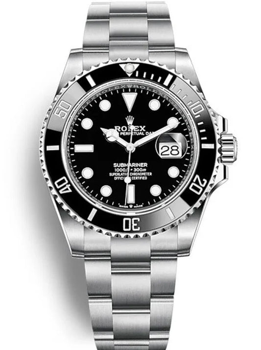 Submarine Stainless Steel 41mm Date (Black Dial) - Luxury Watch