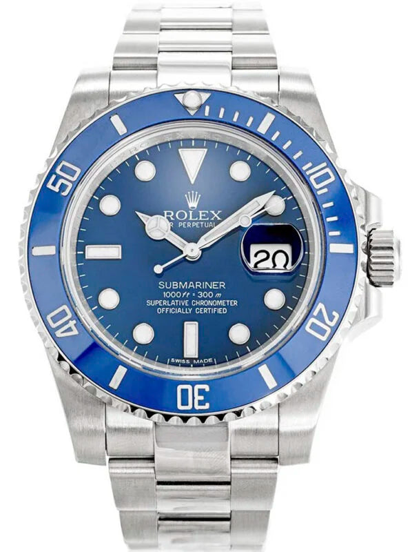 Stainless Steel Submarine Ceramic Factory (Blue Dial) - Luxury Watch