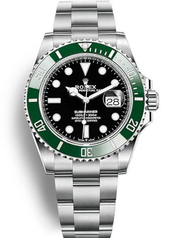 Submarine Stainless Steel Green Ceramic (Starbucks) - Luxury Watch