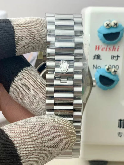 Stainless Steel Day week 40 Black Dial - Luxury Watch