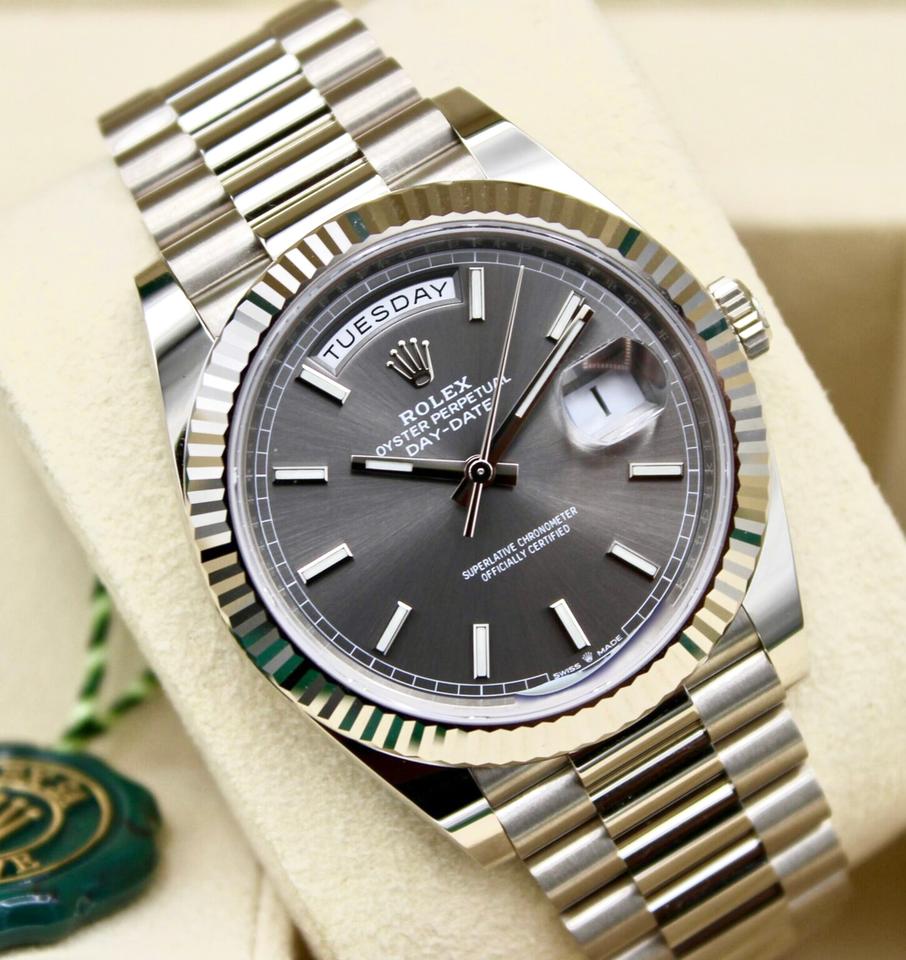 Stainless Steel Day Week 40 Gray Dial - Luxury Watch