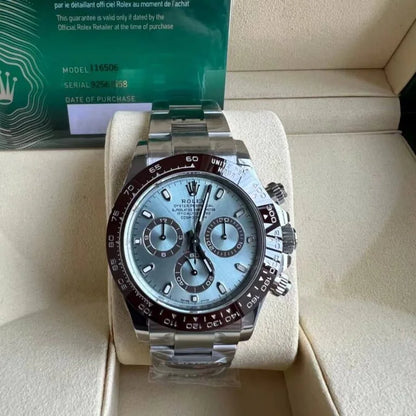 Platinum Daytova Blue Dial - Luxury Watch