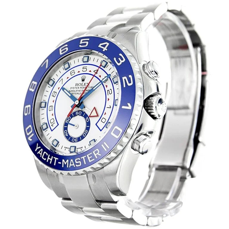 Boat-Masters II Stainless Steel (White Dial, Blue Bezel) - Luxury Watch