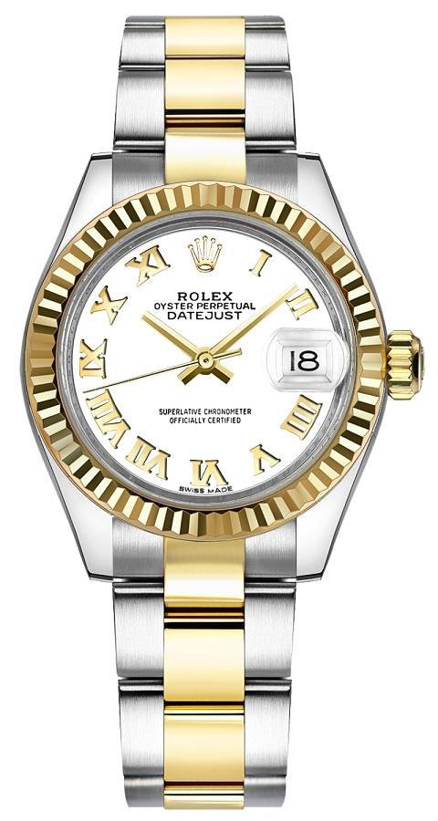 Lady D-Just 28mm Two-Tone Stainless Steel (Silver Dial) – Luxury Watch