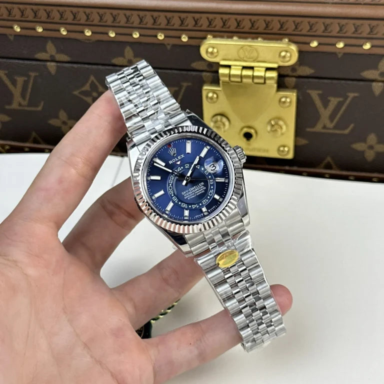 Stainless Steel Sky-Scraper Jubilee (Blue Dial) - Luxury Watch