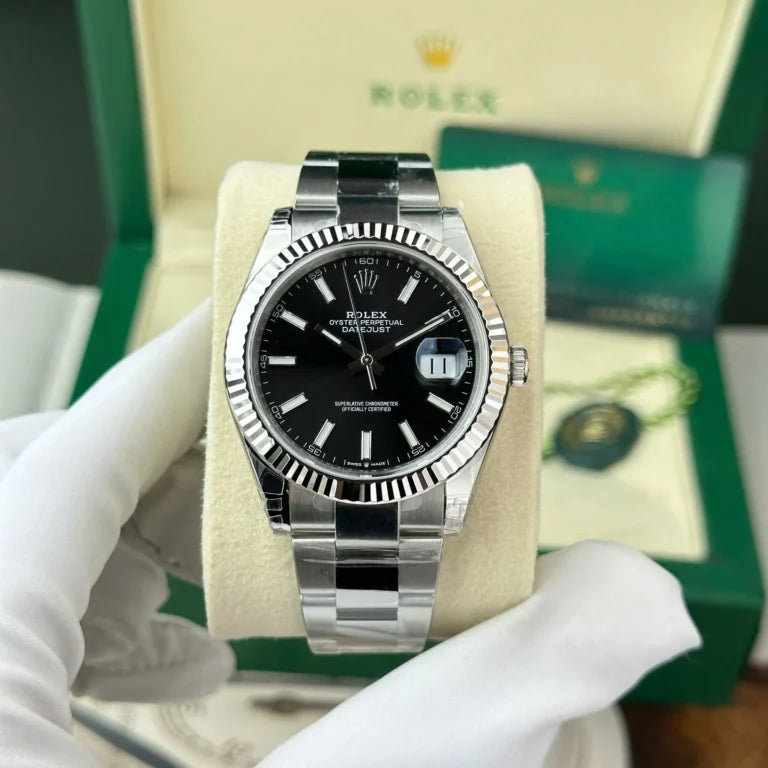 D-Just 41mm Stainless Steel Black - Luxury Watch