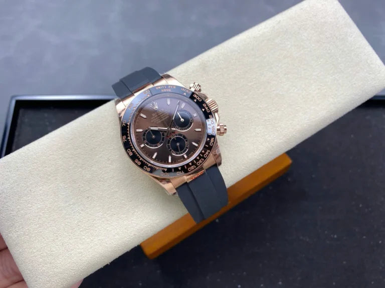Daytova Everose Rubber Strap (Chocolate Dial) - Luxury Watch
