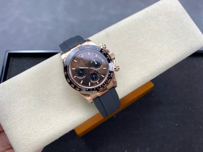 Daytova Everose Rubber Strap (Chocolate Dial) - Luxury Watch