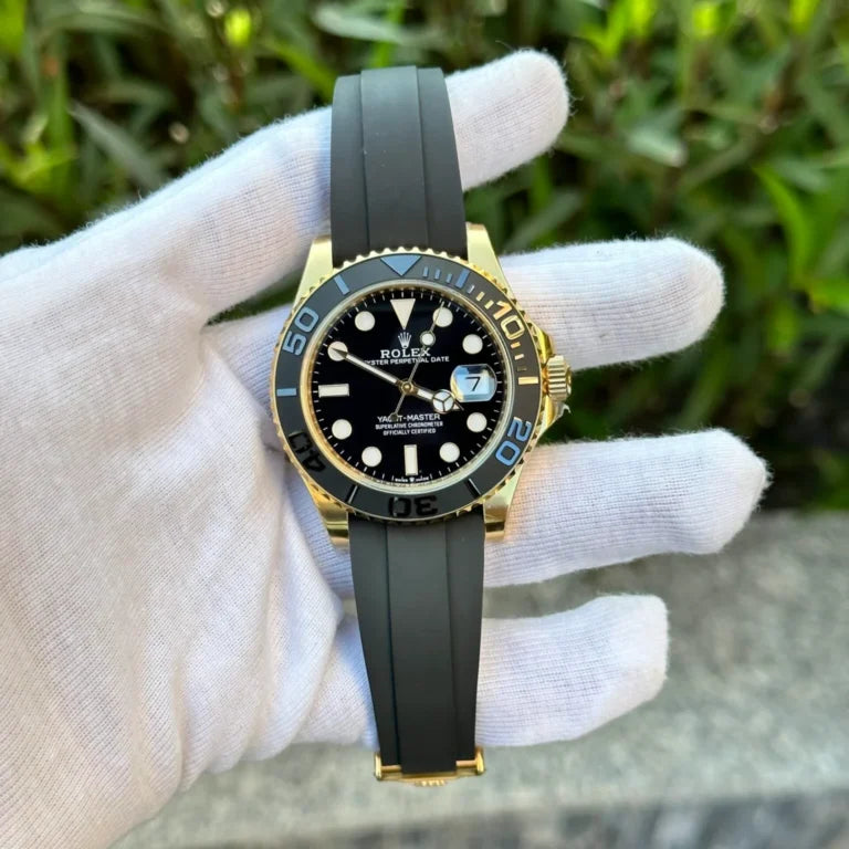 Boat‑Masters Yellow Gold Oysterflex (Rubber) - Luxury Watch