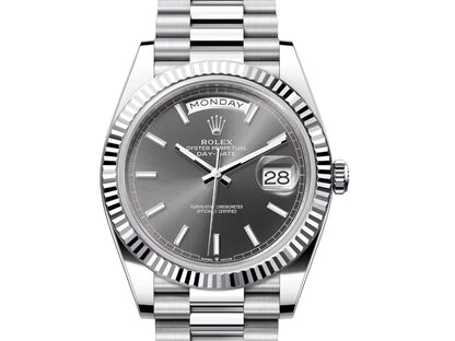 Stainless Steel Day Week 40 Gray Dial - Luxury Watch