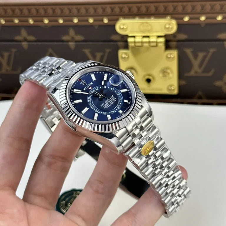 Stainless Steel Sky-Scraper Jubilee (Blue Dial) - Luxury Watch