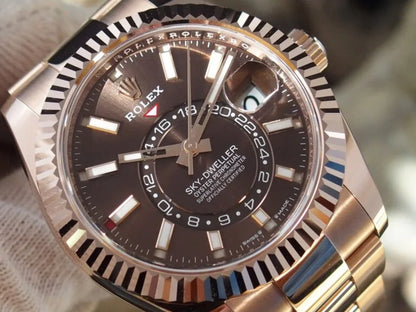 Skyscraper Rose Gold Oyster (Chocolate Dial) - Luxury Watch