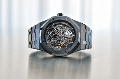 R-OAK Ceramic 41mm (Black Skeleton Dial) - Luxury Watch
