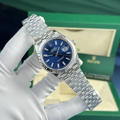D-Just 36mm Stainless Steel Blue - Luxury Watch