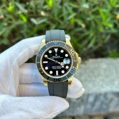 Boat‑Masters Yellow Gold Oysterflex (Rubber) - Luxury Watch