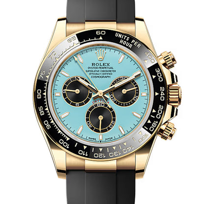 Daytova Yellow Gold Oysterflex (Tiffany Blue Dial) - Luxury Watch