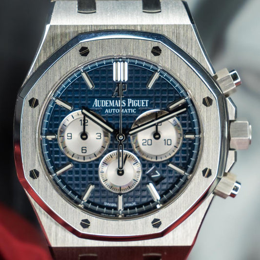 Stainless Steel 41mm Chronograph (Blue dial) - Luxury Watch