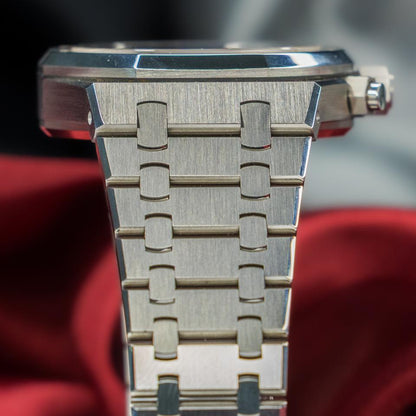 Stainless Steel 41mm Chronograph (Blue dial) - Luxury Watch