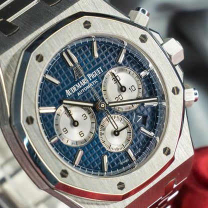 Stainless Steel 41mm Chronograph (Blue dial) - Luxury Watch