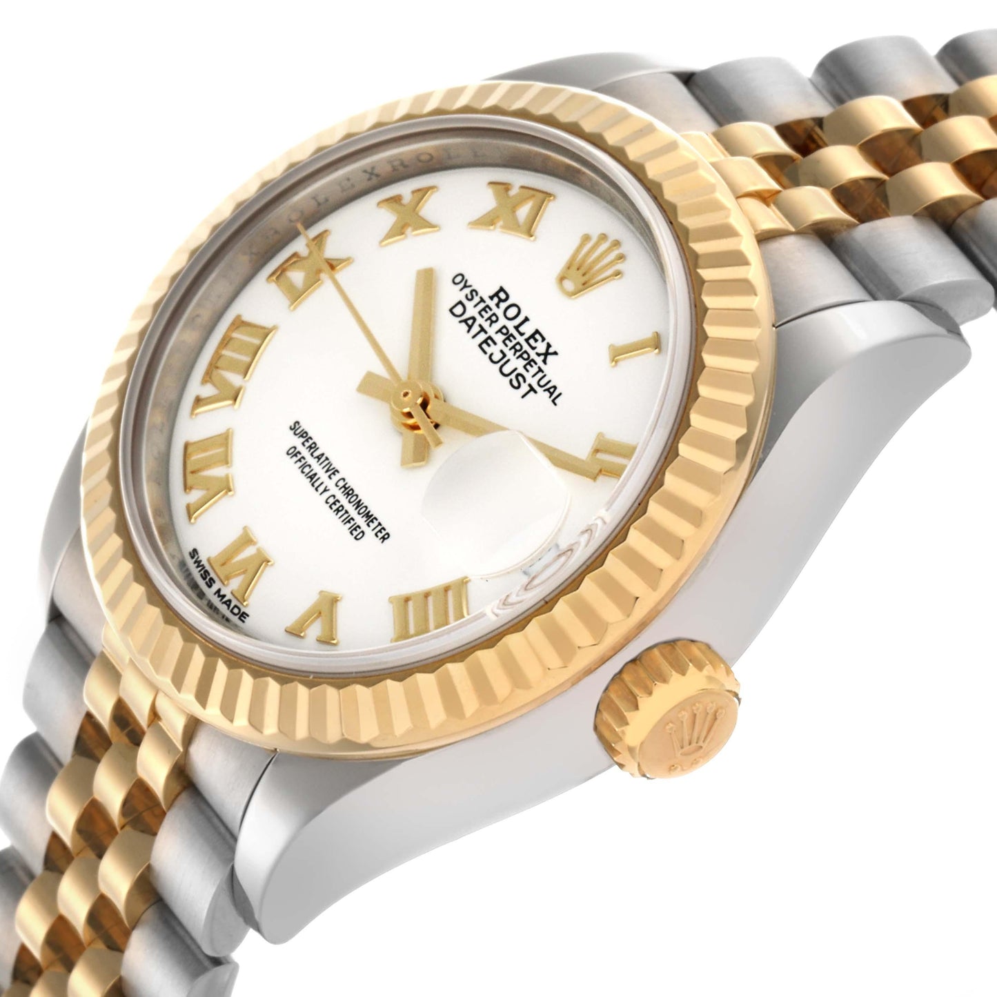 Lady D-Just 28mm Two-Tone Stainless Steel (Silver Dial) – Luxury Watch