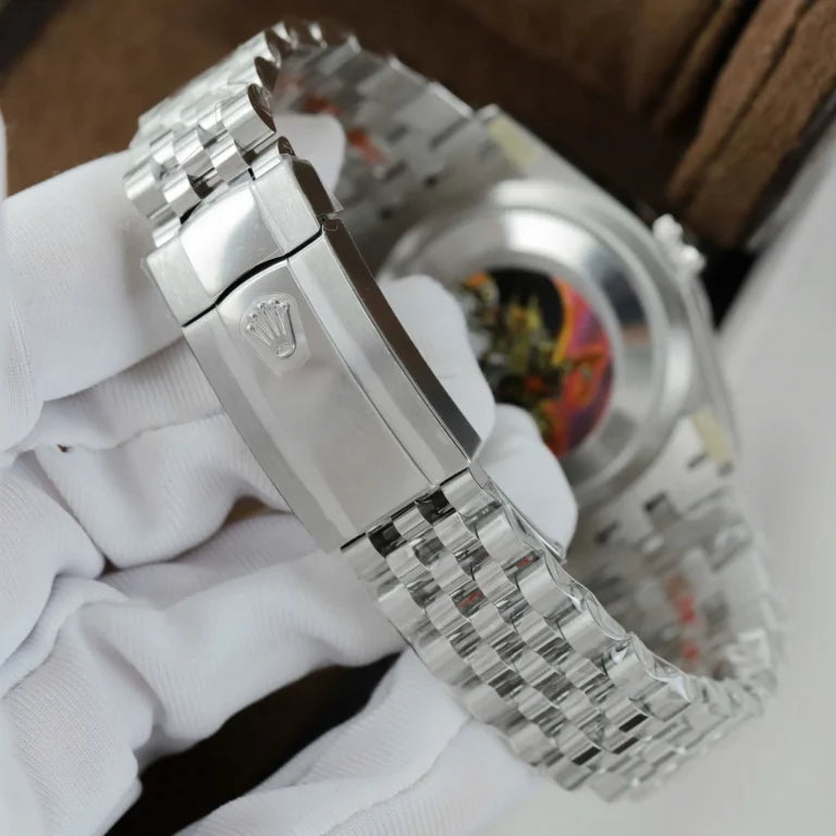 Lady D-Just 28mm Stainless Steel (Silver Roman Dial) – Luxury Watch