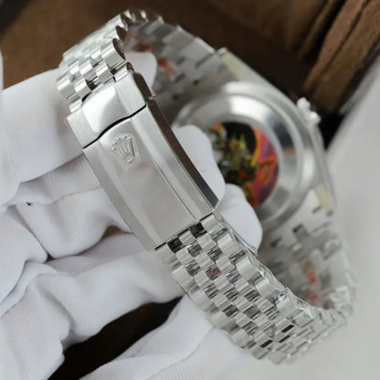 Lady D-Just 28mm Stainless Steel (Silver Roman Dial) – Luxury Watch