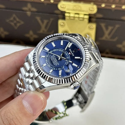 Stainless Steel Sky-Scraper Jubilee (Blue Dial) - Luxury Watch