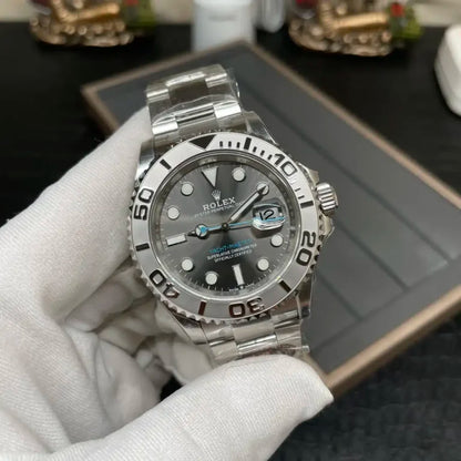 Boat-Masters Rhodium Oyster - Luxury Watch