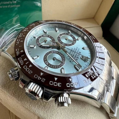Platinum Daytova Blue Dial - Luxury Watch