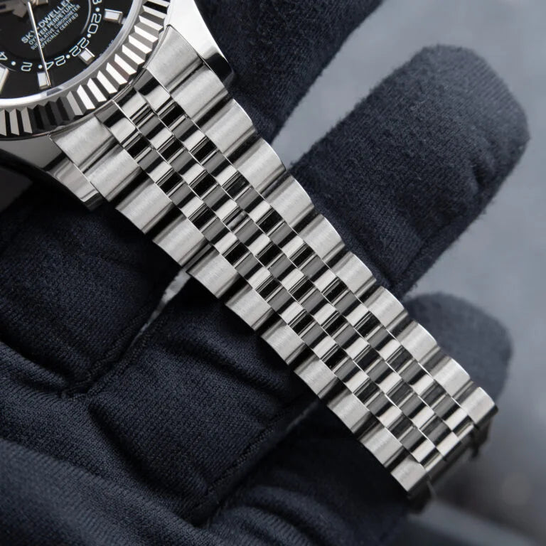 Skyscraper Stainless Steel Jubilee (Black Dial) - Luxury Watch