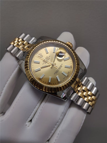 Ladies 28mm Two-Tone Yellow Gold & Steel (Champagne Dial) – Luxury Watch