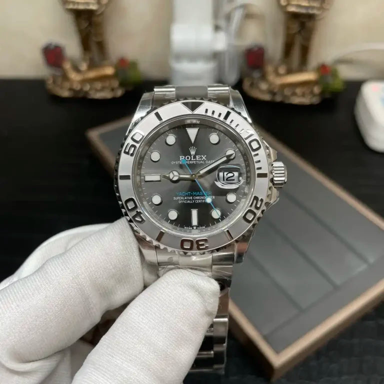 Boat-Masters Rhodium Oyster - Luxury Watch