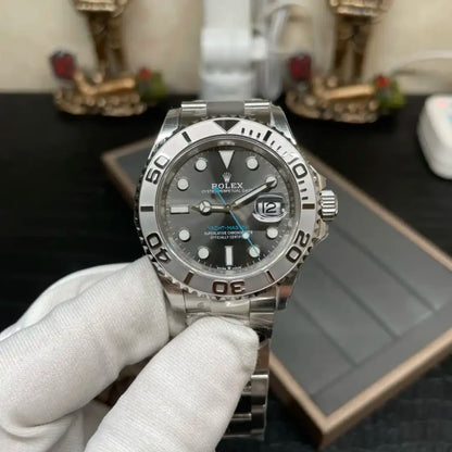 Boat-Masters Rhodium Oyster - Luxury Watch